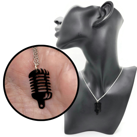 Copper Retro Microphone Pendant