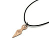 Reversible Copper Spiral Goddess Pendant