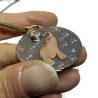 Moonstone Copper Elephant Pendant