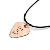 Let It Be! Copper Guitar Pick Necklace