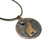 Moonstone Copper Elephant Pendant