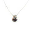 White Sapphire Sterling Silver Pendant