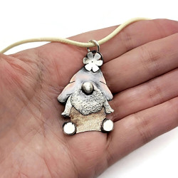 Koemi the Mixed Metal Gnome Pendant