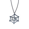 Copper Spiderweb Pendant with Sterling Silver Spider