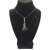 Sterling Silver and Copper Witches Broom Necklace