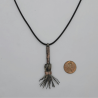 Sterling Silver and Copper Witches Broom Necklace