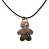 Copper Voodoo Doll with Sterling Silver Pin