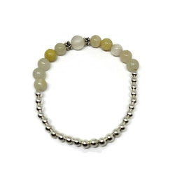 Italian Onyx Beaded Stretch Bracelet