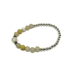 Italian Onyx Beaded Stretch Bracelet