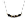 Black Agate, Howlite and Soapstone Necklace