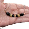 Black Agate, Howlite and Soapstone Necklace