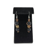 Black Agate, Howlite and Soapstone Earrings