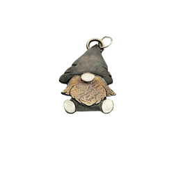 Gnorbitt the Mixed Metal Gnome Pendant