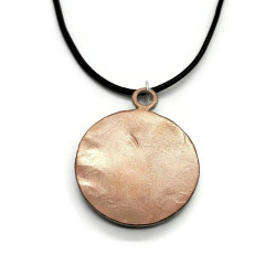 Sterling Silver Crinoid Fossil Cabochon Necklace