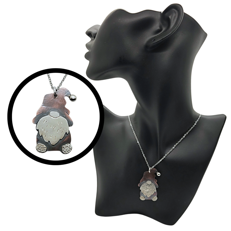 Flimp the Mixed Metal Gnome Pendant