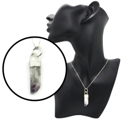 Sterling Silver Amethyst Druzy Gemstone Pendant