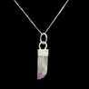 Sterling Silver Amethyst Druzy Gemstone Pendant