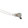 Sterling Silver Mr. Pig Pendant with Copper Accents