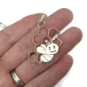 Ceren the Bee on a Honeycomb Pendant