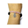 Rose Quartz and Lava Stone Aromatherapy Bracelet