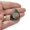 Unique Dendritic Agate Sterling Silver Pendant