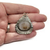 Unique Dendritic Agate Sterling Silver Pendant