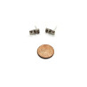 Sterling Silver and Copper CZ Earrings