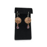 Copper Penny and Sea Sediment Jasper Earrings