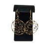 Copper Wire Scroll Earrings