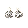 Copper Wire Scroll Earrings