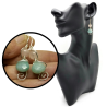 Sterling Silver Rose Quartz & Faceted Amazonite Earrings